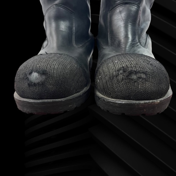 Well Worn Vintage Firefighter Boots Size 13W 13 Wide - Picture 12 of 14